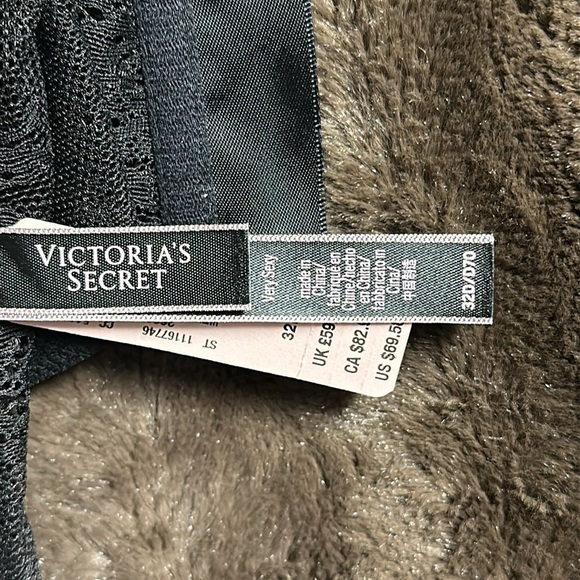 NWT VICTORIAS SECRET Very Sexy Balconette Black Sz 32D - Picture 7 of 8